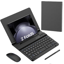 Load image into Gallery viewer, Adjustable Stand for Desk, Wireless Keyboard Leather Magnetic Flip Case For Z Fold Series
