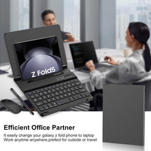 Load image into Gallery viewer, Adjustable Stand for Desk, Wireless Keyboard Leather Magnetic Flip Case For Z Fold Series
