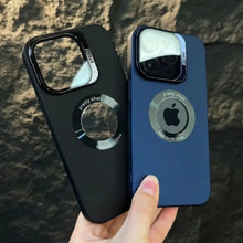 Load image into Gallery viewer, Luxury Camera Protector Stand Case With Logo Cut- iPhone 16 Series
