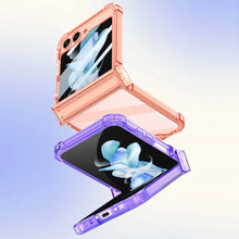 Load image into Gallery viewer, Galaxy Z Flip 5 Premium Transparent Glitter Back Case
