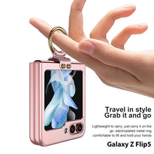 Load image into Gallery viewer, Shock-resistant Hard with Metal Ring Case For Samsung Galaxy Z Flip 6
