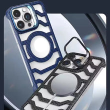 Load image into Gallery viewer, Carbon Fiber Hollow Heat Radiation Case for iPhone Series
