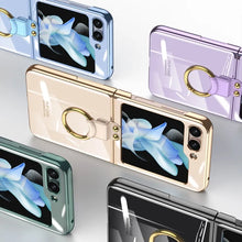 Load image into Gallery viewer, Plating Galaxy Z Flip 5 Case with Luxury Ring
