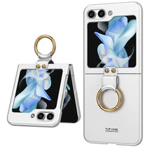 Load image into Gallery viewer, Shock-resistant Hard with Metal Ring Case For Samsung Galaxy Z Flip 6
