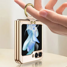 Load image into Gallery viewer, Plating Galaxy Z Flip 5 Case with Luxury Ring
