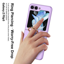 Load image into Gallery viewer, Shock-resistant Hard with Metal Ring Case For Samsung Galaxy Z Flip 6
