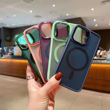 Load image into Gallery viewer, Shockproof Camera Protector Phone Case With Wireless Charging for iPhone 15 Series

