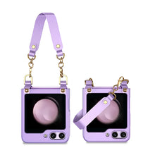 Load image into Gallery viewer, Samsung Galaxy Z Flip5 with PC Material and Exquisite Handbags Luxurious Phone Cover
