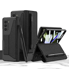 Load image into Gallery viewer, Business leather hybrid shockproof case  Case For z fold 5
