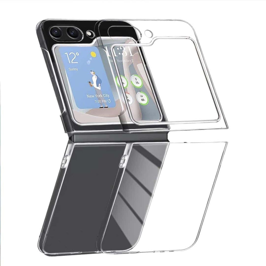 Thin Translucent Hard PC with Non-Slip Grip Protective Phone Cover for Galaxy Z Flip5
