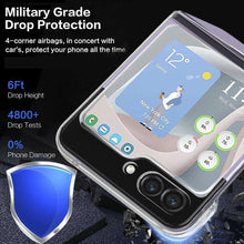 Load image into Gallery viewer, Thin Translucent Hard PC with Non-Slip Grip Protective Phone Cover for Galaxy Z Flip5
