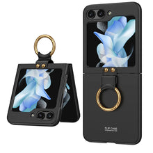 Load image into Gallery viewer, Shock-resistant Hard with Metal Ring Case For Samsung Galaxy Z Flip 5
