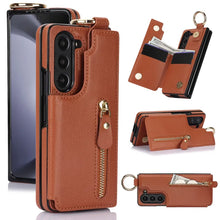 Load image into Gallery viewer, Premium Leather Card Slot Case For Galaxy Z Fold Series
