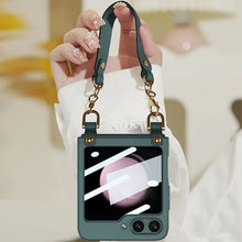 Load image into Gallery viewer, Samsung Galaxy Z Flip5 with PC Material and Exquisite Handbags Luxurious Phone Cover
