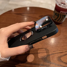 Load image into Gallery viewer, Luxury Camera Protector Stand Case With Logo Cut- iPhone 16 Series
