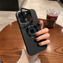 Load image into Gallery viewer, Luxury Camera Protector Stand Case With Logo Cut- iPhone 16 Series
