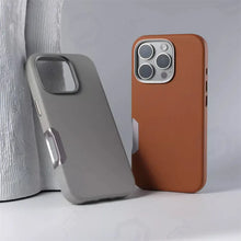 Load image into Gallery viewer, Classic Leather Magnet Shield Case for iPhone 16 Series
