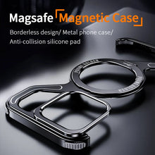 Load image into Gallery viewer, Corner Guard Titanium Magnetic Stand Case for iPhone Series
