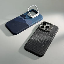 Load image into Gallery viewer, Mountain Texture Kickstand Case for iPhone Series
