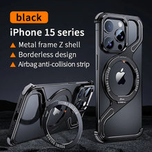 Load image into Gallery viewer, Corner Guard Titanium Magnetic Stand Case for iPhone Series
