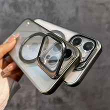 Load image into Gallery viewer, Transparent Lens Magsafe Stand Cover for iPhone Series
