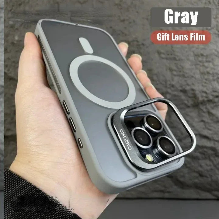 Metal Bracket Magnetic Kickstand Case- iPhone