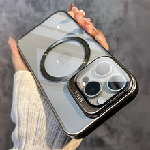 Load image into Gallery viewer, Transparent Lens Magsafe Stand Cover for iPhone Series
