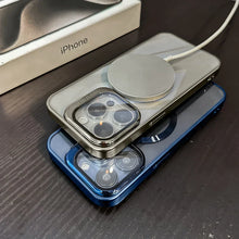 Load image into Gallery viewer, Transparent Lens Magsafe Stand Cover for iPhone Series
