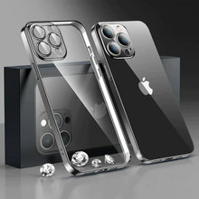 Load image into Gallery viewer, IPHONE 14 SERIES ELECTROPLATING  CASE WITH LENS PROTECTION
