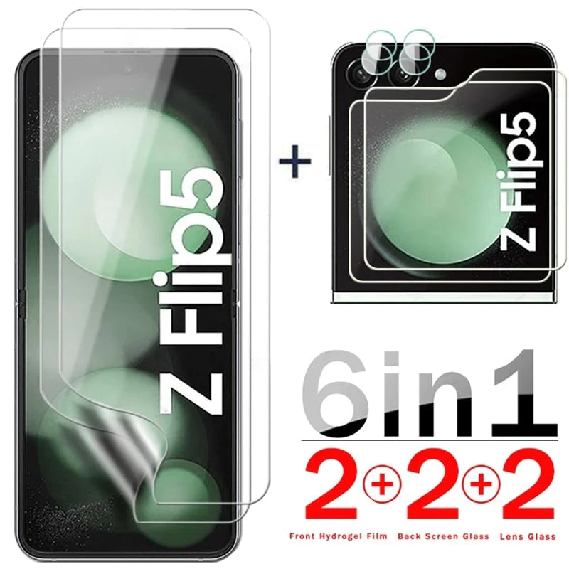 SCREEN PROTECTOR FOR SAMSUNG GALAXY Z FLIP 5 (6IN1)