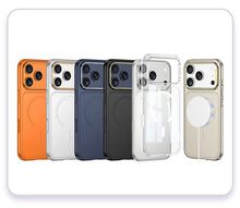 Load image into Gallery viewer, Premium Silicon Camera Stand Magsafe Case- iPhone
