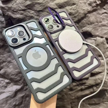 Load image into Gallery viewer, Carbon Fiber Hollow Heat Radiation Case for iPhone Series
