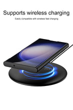 Load image into Gallery viewer, Shockproof Leather Side Stand Case For Galaxy S23 Ultra
