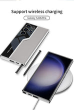 Load image into Gallery viewer, Galaxy S23 Ultra Electroplated Leather Soft Shell Pro Case
