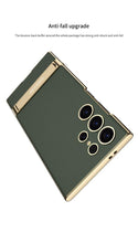 Load image into Gallery viewer, Shockproof Ultra Triumph Electroplating Leather Stand Case For Galaxy S23 Ultra
