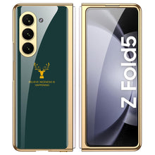 Load image into Gallery viewer, Samsung Galaxy Z Fold 5 Deer Pattern Glass Case
