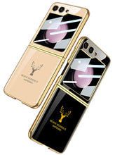 Load image into Gallery viewer, Samsung Galaxy Z Flip 6 Deer Pattern Glass Case

