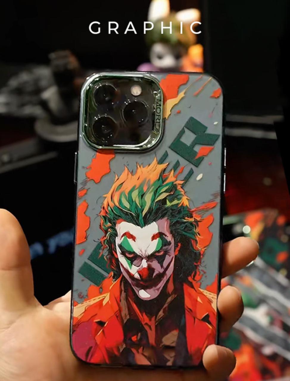 Graphic Joker Pattern Case for iPhone Series