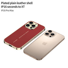 Load image into Gallery viewer, Luxury Leather Golden Camera Case - iPhone
