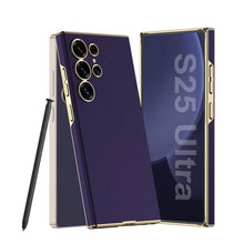 Load image into Gallery viewer, Golden Plating Leather Phone Case- Samsung
