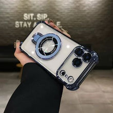 Load image into Gallery viewer, Elegant Transparent Stand Case - iPhone
