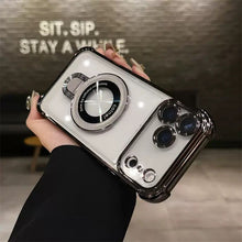 Load image into Gallery viewer, Elegant Transparent Stand Case - iPhone
