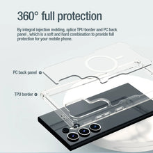 Load image into Gallery viewer, Shockproof Magnetic MagSafe Transparent Case For Galaxy S25 Ultra
