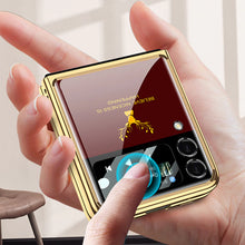 Load image into Gallery viewer, Samsung Galaxy Z Flip 4 Deer Pattern Glass Case
