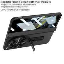 Load image into Gallery viewer, Magnetic Hinge Flux Leather Case For OnePlus Open
