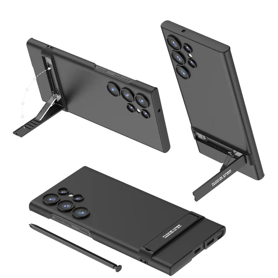 Shockproof Ultra Matte Stand Case - Samsung