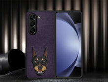 Load image into Gallery viewer, Racquet Club’s Curtis(Dog) Series Embroided Phone Case For Galaxy FOLD 5

