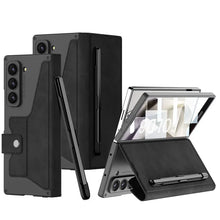 Load image into Gallery viewer, Shockproof Leather Case With Screen Protection For Galaxy Z Fold 6
