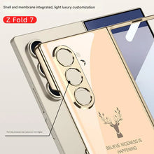 Load image into Gallery viewer, Galaxy Z Fold 7 Deer Pattern Glass Case
