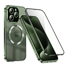 Load image into Gallery viewer, iPhone - Dual Magnetic Alluminium Body Magsafe Glass Case
